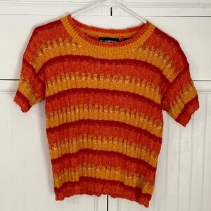 Ellen Tracy Orange Hue Top